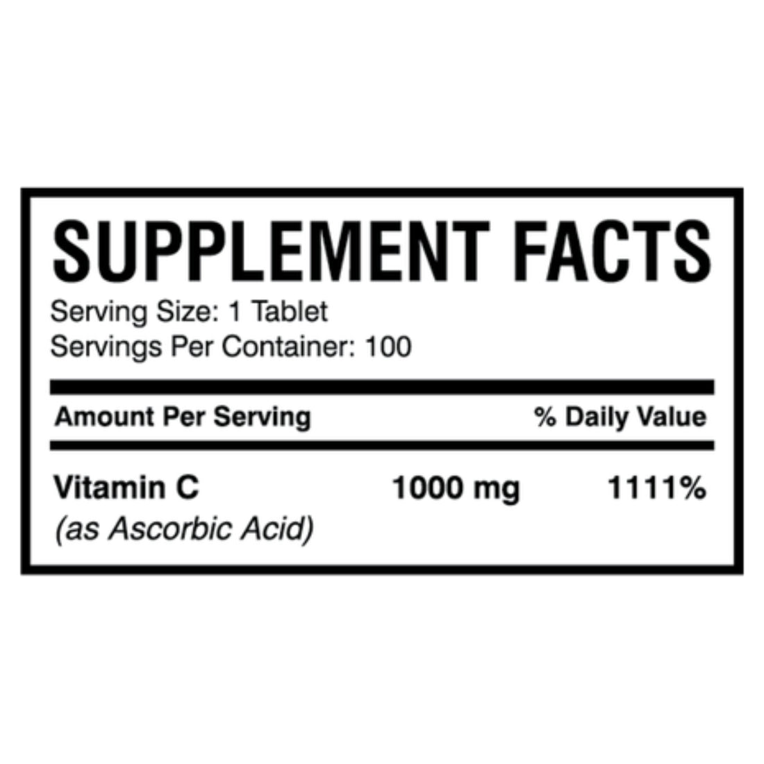 AMS Rapid C 1000mg 100 tablets