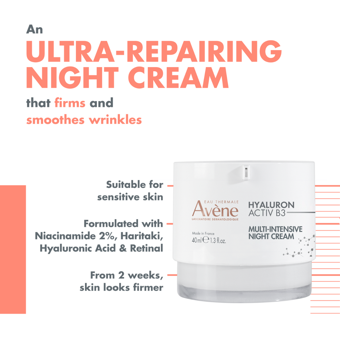 Avene Hyaluron Activ B3 Night Cream