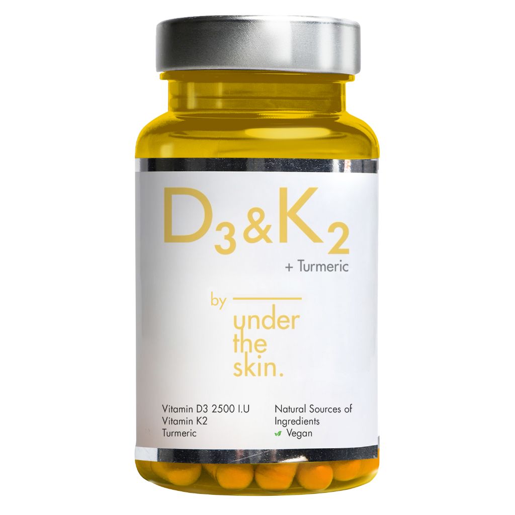 Under the skin D3+K2 60 capsules