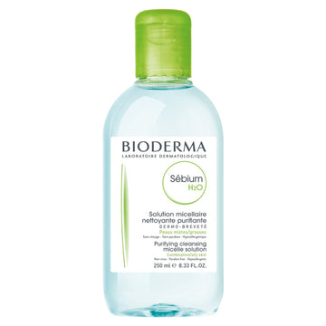 Bioderma Sebium H₂O Cleansing Micellar Water, Makeup Remover For Combination To Oily Skin 250ml