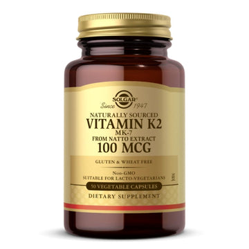 Solgar Natural Vit K 2 100 Mcg Veg Caps